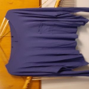 One pocket  drop shoulder  long sleeve top  large